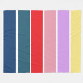 Farbige Streifen Fleecedecke (Vorderseite (Horizontal))