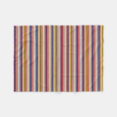 Farbige Streifen Fleecedecke (Vorderseite (Horizontal))