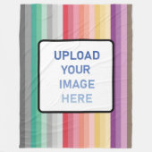 Farbige Streifen Fleecedecke (Vorderseite)