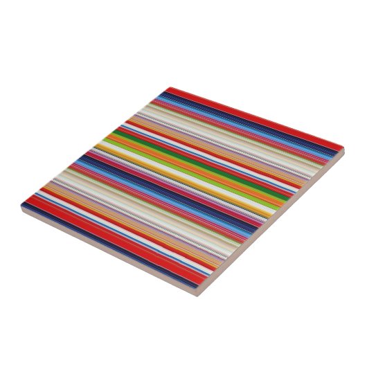 Farbige Streifen Fliese (Seite)