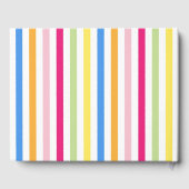 Farbige Streifen Gästebuch (Rückseite)