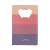 Farbige Streifen - Geldbeutel Flaschenöffner (Rückseite)