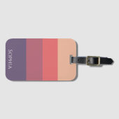 Farbige Streifen - Gepäckanhänger (Vorderseite (Horizontal))