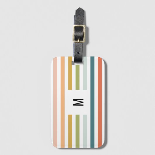 Farbige Streifen Gepäckanhänger (Vorderseite Vertikal)