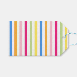 Farbige Streifen Geschenkanhänger