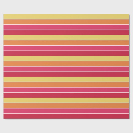 Farbige Streifen Geschenkpapier (Flach)