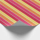 Farbige Streifen Geschenkpapier (Ecke)