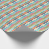 Farbige Streifen. Geschenkpapier (Ecke)