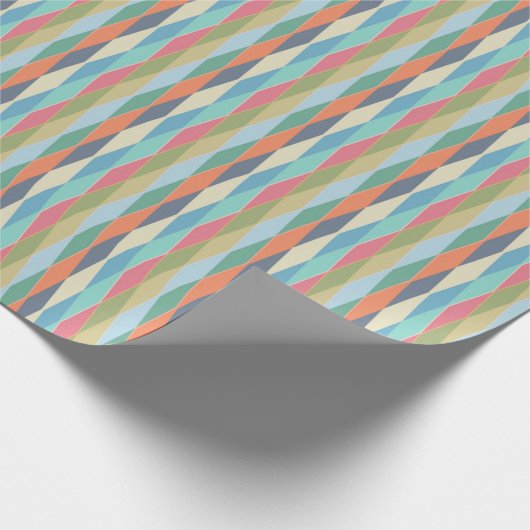 Farbige Streifen. Geschenkpapier (Ecke)