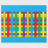 Farbige Streifen Geschenkpapier (Flach)