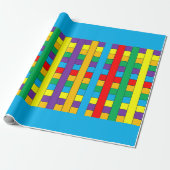 Farbige Streifen Geschenkpapier (Ungerollt)