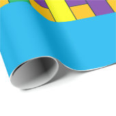 Farbige Streifen Geschenkpapier (Rolleneckpunkt)