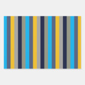 Farbige Streifen Geschenkpapier Set (Vorderseite 2)