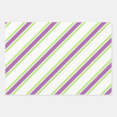 Farbige Streifen Geschenkpapier Set (Vorderseite 3)
