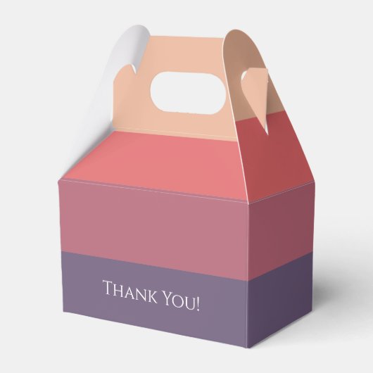 Farbige Streifen - Geschenkschachtel (Vorderseite)