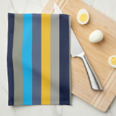 Farbige Streifen Geschirrtuch (Viertel Falte)