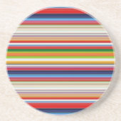 Farbige Streifen Getränkeuntersetzer (Vorne)