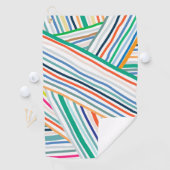 Farbige Streifen Golf Handtuch (Insitu)