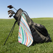 Farbige Streifen Golf Handtuch (Gras)