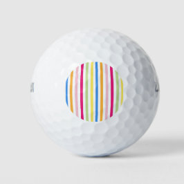 Farbige Streifen Golfball
