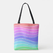 Farbige Streifen Gradient Totbeutel Tasche (Rückseite)