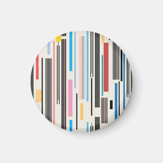Farbige Streifen: Grafikmuster Mix Magnet (Vorne)