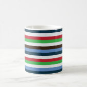 Farbige Streifen Kaffeetasse (Mittel)