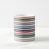 Farbige Streifen Kaffeetasse (Mittel)