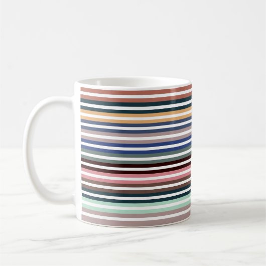 Farbige Streifen Kaffeetasse (Links)