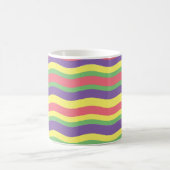 Farbige Streifen Kaffeetasse (Mittel)