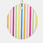 Farbige Streifen Keramik Ornament (Links)