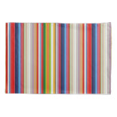 Farbige Streifen Kissenbezug (Rückseite-Links)