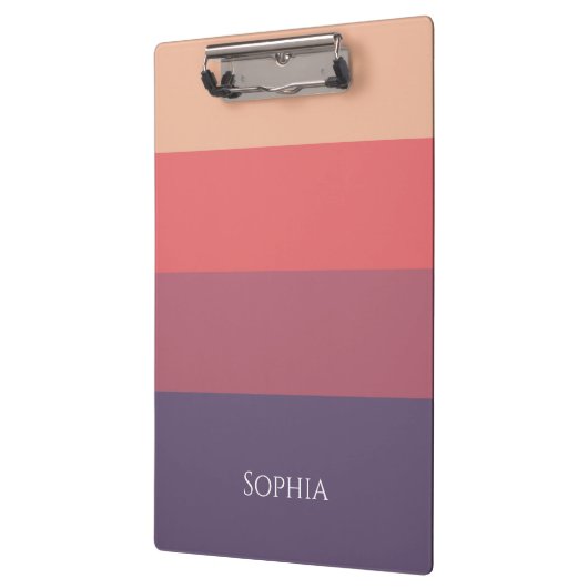 Farbige Streifen - Klemmbrett (Links)