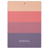 Farbige Streifen - Klemmbrett (Rückseite)