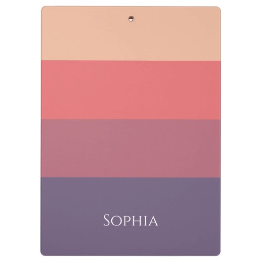 Farbige Streifen - Klemmbrett (Rückseite)
