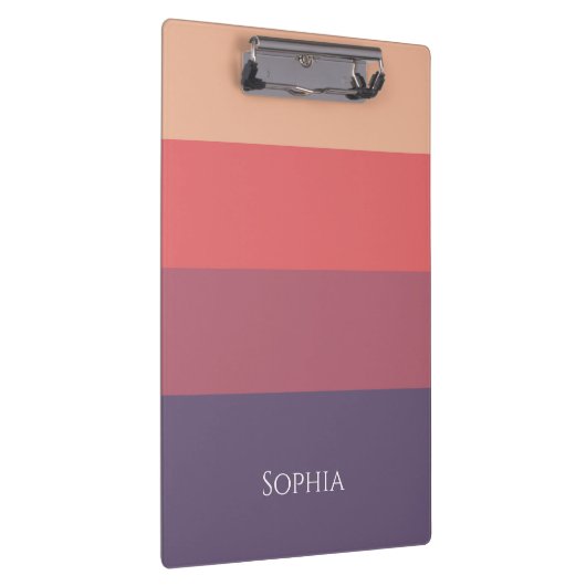 Farbige Streifen - Klemmbrett (Rechts)