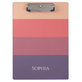 Farbige Streifen - Klemmbrett (Vorderseite)