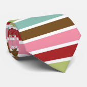 Farbige Streifen Krawatte (Gerollt)