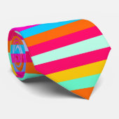 Farbige Streifen Krawatte (Gerollt)