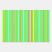 Farbige Streifen Kruste. BG Wrapping Paper Sheets Geschenkpapier Set (Vorderseite 2)