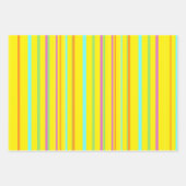 Farbige Streifen Kruste. BG Wrapping Paper Sheets Geschenkpapier Set (Vorderseite)
