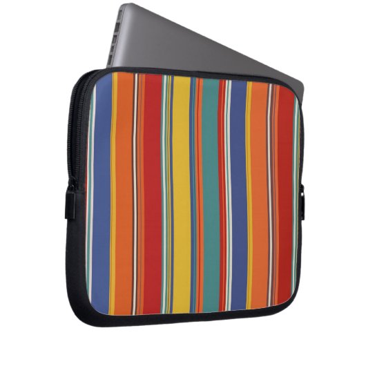 Farbige Streifen Laptopschutzhülle (Vorne Rechts)