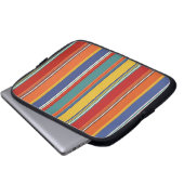Farbige Streifen Laptopschutzhülle (Vorne Knopf)