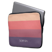 Farbige Streifen - Laptopschutzhülle (Vorderseite Links)