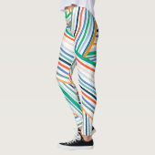 Farbige Streifen Leggings (Links)