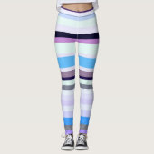 Farbige Streifen Leggings (Vorderseite)