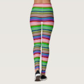 Farbige Streifen Leggings (Rückseite)