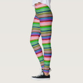 Farbige Streifen Leggings (Links)