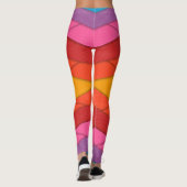 Farbige Streifen Leggings (Rückseite)