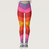 Farbige Streifen Leggings (Vorderseite)
